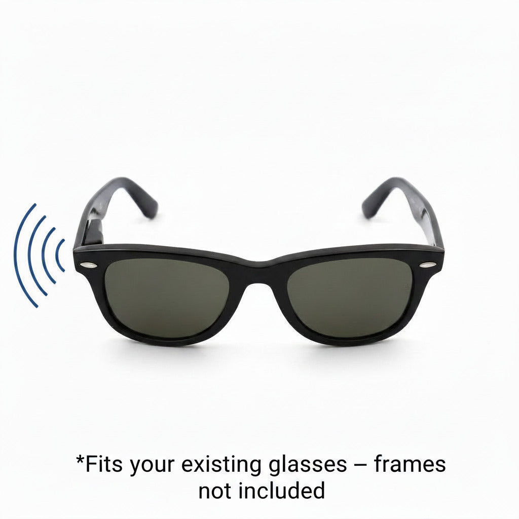 Glasses with Bluetooth signal indicating SpecTracker's ring and locate feature